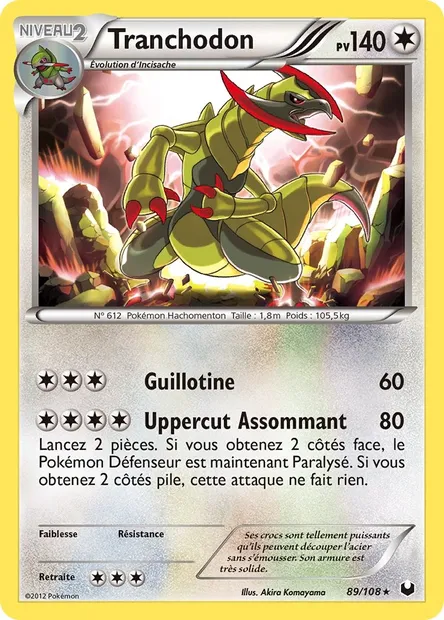 Tranchodon, carte Pokémon DEX 89 — extension Explorateurs Obscurs