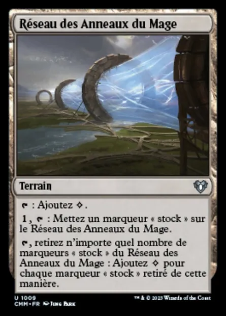 Réseau des Anneaux du Mage, carte Magic CMM 1009 — extension Commander Masters