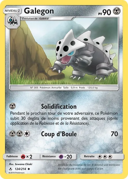 Galegon, carte Pokémon UNB 124 — extension Alliance Infaillible