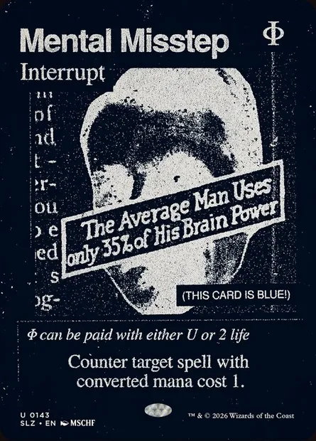 Mental Misstep, Magic card SLZ 143 — The Zeta Set set