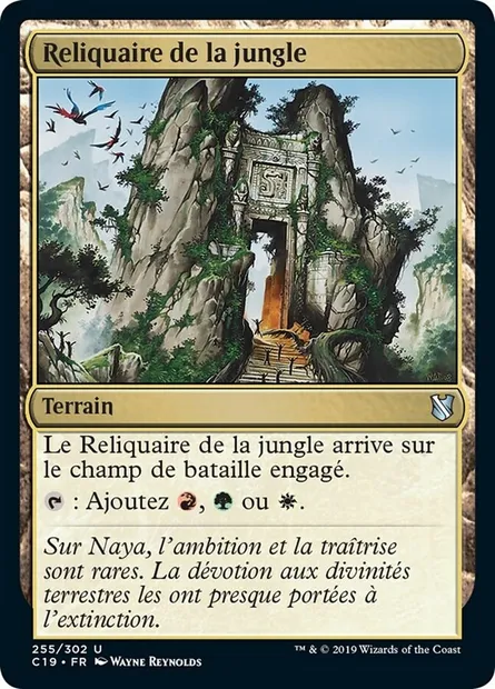Reliquaire de la jungle, carte Magic C19 255 — extension Commander 2019