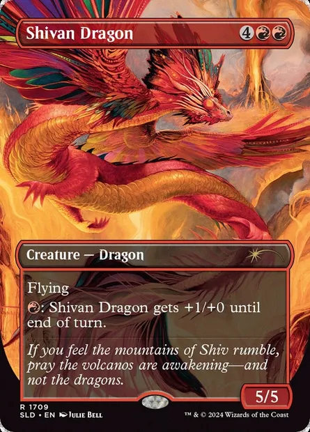 Dragon shivân, carte Magic SLD 1709 — extension Secret Lair Drop