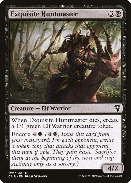 Exquisite Huntmaster, Magic card CMR 122 — Commander Legends set