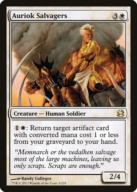Auriok Salvagers, Magic card MMA 5 — Modern Masters set