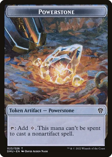 Powerstone, carte Magic TDMU 23 — extension Dominaria United Tokens