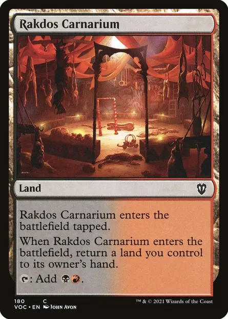 Rakdos Carnarium, Magic card VOC 180 — Crimson Vow Commander set