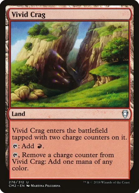 Vivid Crag, Magic card CM2 276 — Commander Anthology Volume II set