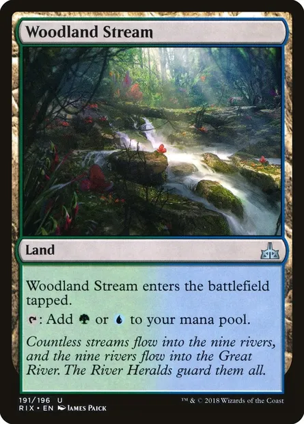 Woodland Stream, Magic card RIX 191 — Rivals of Ixalan set