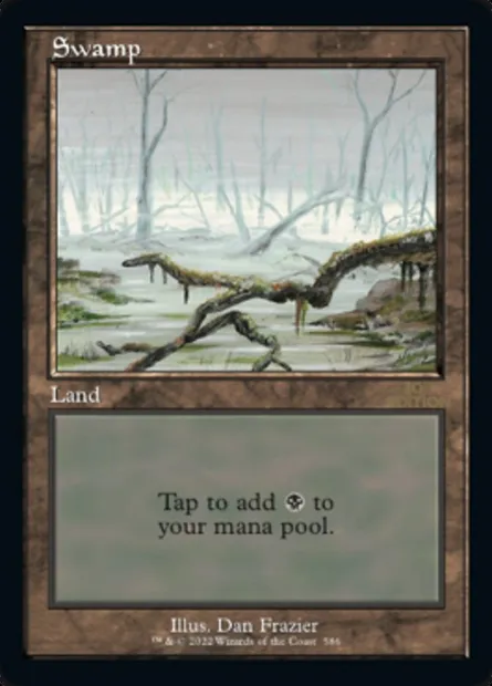 Swamp, Magic card 30A 586 — 30th Anniversary Edition set