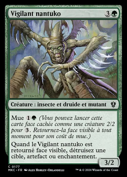 Vigilant nantuko, carte Magic MKC 177 — extension Murders at Karlov Manor Commander