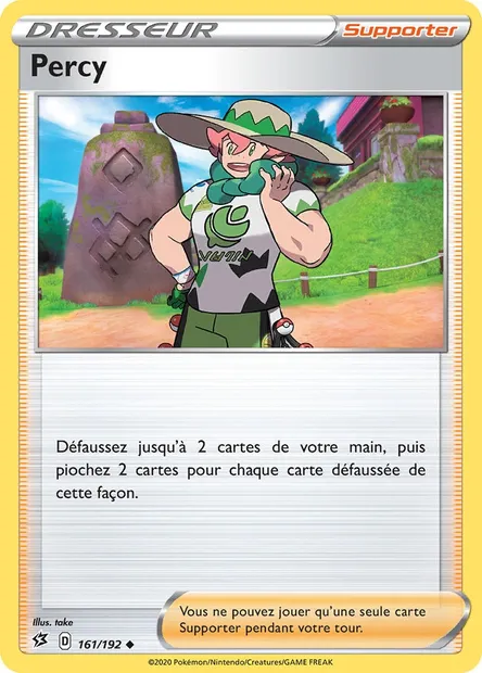 Percy, carte Pokémon RCL 161 — extension Clash des Rebelles