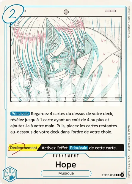 Hope, carte One Piece EB02-031 — extension Anime 25th Collection