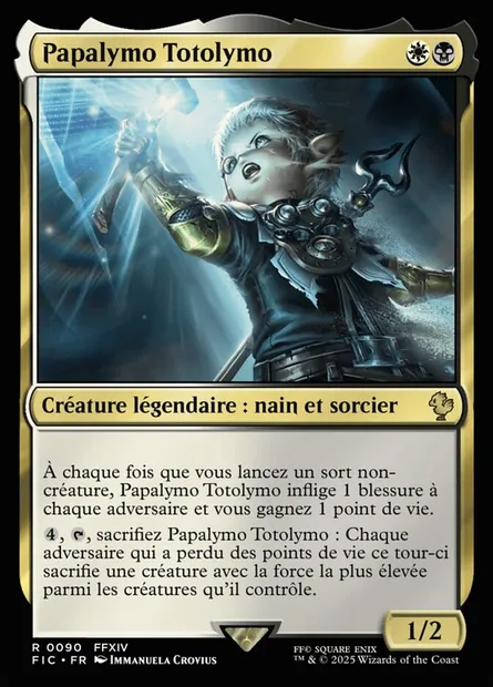 Papalymo Totolymo, carte Magic FIC 90 — extension Final Fantasy Commander