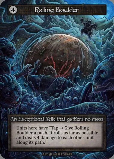 Rolling Boulder, carte Sorcery BET 328 — extension Beta