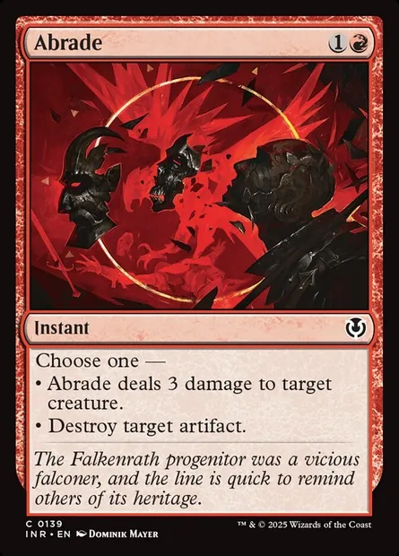 Abrade, Magic card INR 139 — Innistrad Remastered set