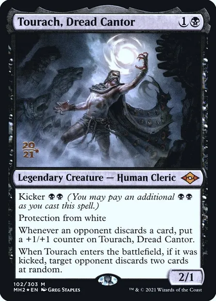 Tourach, Dread Cantor, Magic card PMH2 102s — Modern Horizons 2 Promos set