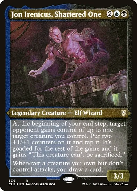 Jon Irenicus, Shattered One, Magic card CLB 536 — Commander Legends: Battle for Baldur's Gate set