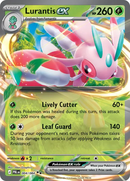 Lurantis ex, Pokémon card PBL 004 — Pitch Black set