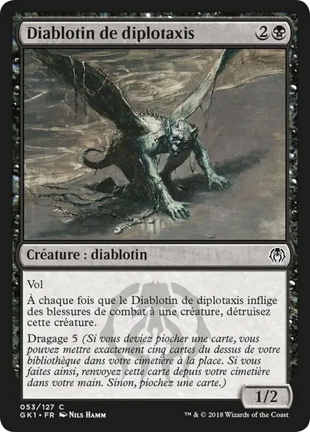 Diablotin de diplotaxis, carte Magic GK1 53 — extension GRN Guild Kit