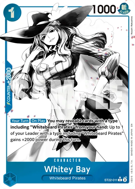 Whitey Bay, One Piece card ST22-011 — Ace & Newgate set