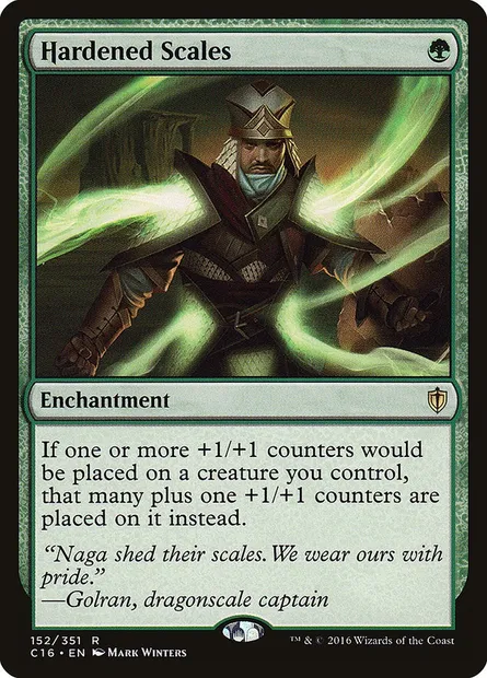 Hardened Scales, Magic card C16 152 — Commander 2016 set