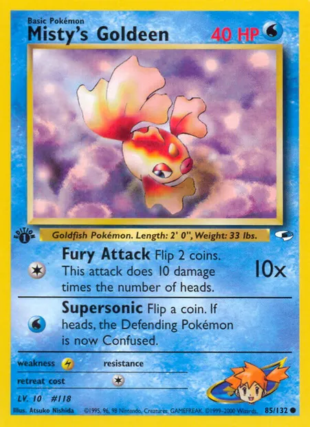 Misty's Goldeen, carte Pokémon GH 85 — extension Gym Heroes