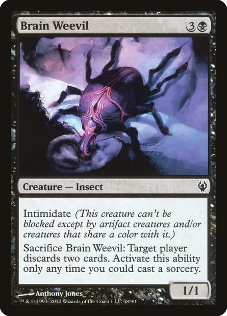 Brain Weevil, Magic card DDJ 58 — Duel Decks: Izzet vs. Golgari set