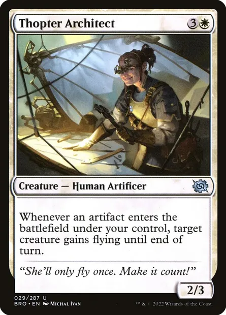 Thopter Architect, Magic card BRO 29 — The Brothers' War set
