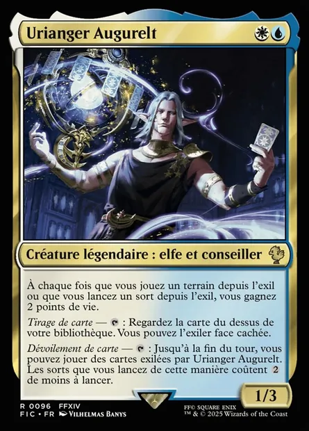 Urianger Augurelt, carte Magic FIC 96 — extension Final Fantasy Commander
