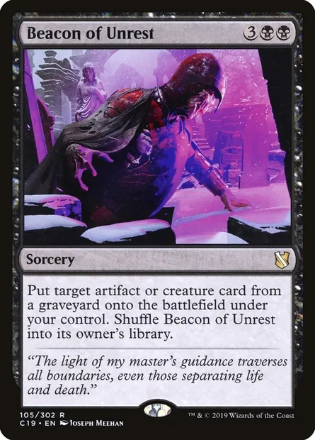 Beacon of Unrest, Magic card C19 105 — Commander 2019 set