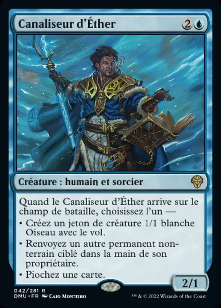 Canaliseur d'Éther, carte Magic DMU 42 — extension Dominaria Uni