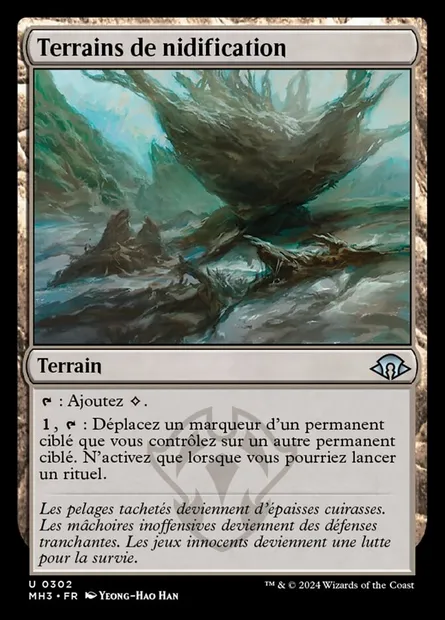 Terrains de nidification, carte Magic MH3 302 — extension Modern Horizons 3