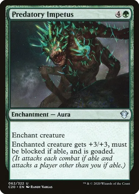Predatory Impetus, Magic card C20 62 — Commander 2020 set