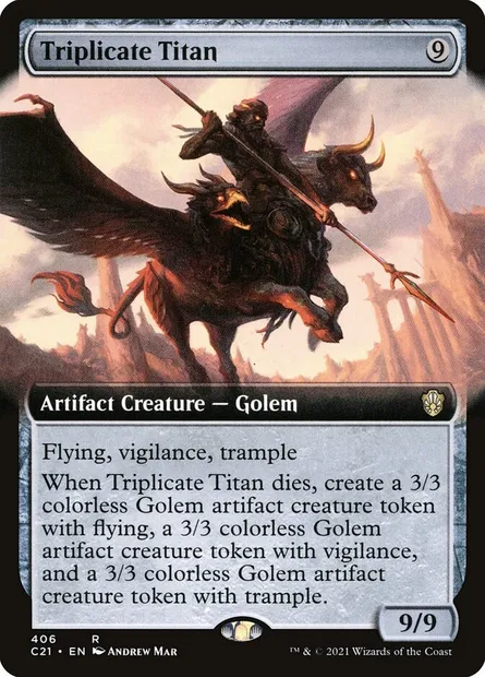Triplicate Titan, Magic card C21 406 — Commander 2021 set
