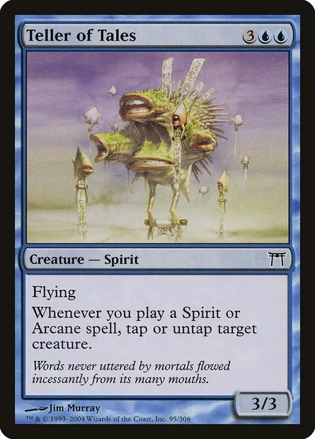 Conteur de récits, carte Magic CHK 95 — extension Guerriers de Kamigawa