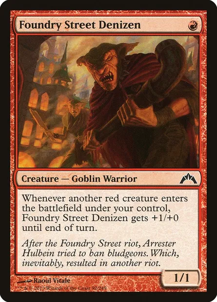 Foundry Street Denizen, Magic card GTC 92 — Gatecrash set