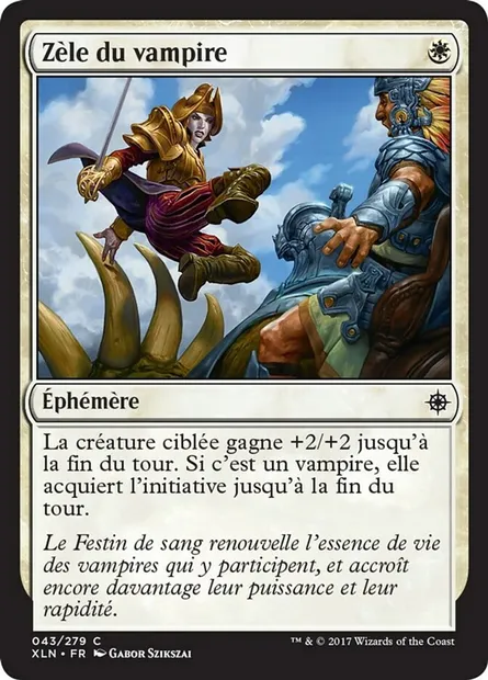 Zèle du vampire, carte Magic XLN 43 — extension Ixalan
