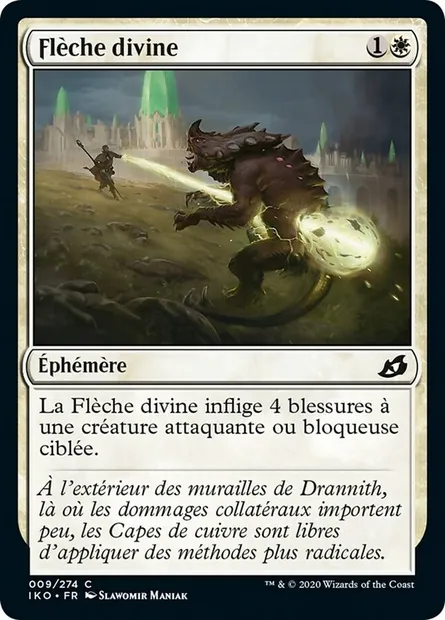 Flèche divine, carte Magic IKO 9 — extension Ikoria: Lair of Behemoths