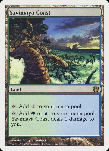 Yavimaya Coast, Magic card 9ED 330 — Ninth Edition set
