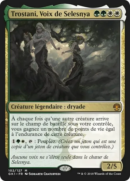 Trostani, Voix de Selesnya, carte Magic GK1 102 — extension GRN Guild Kit