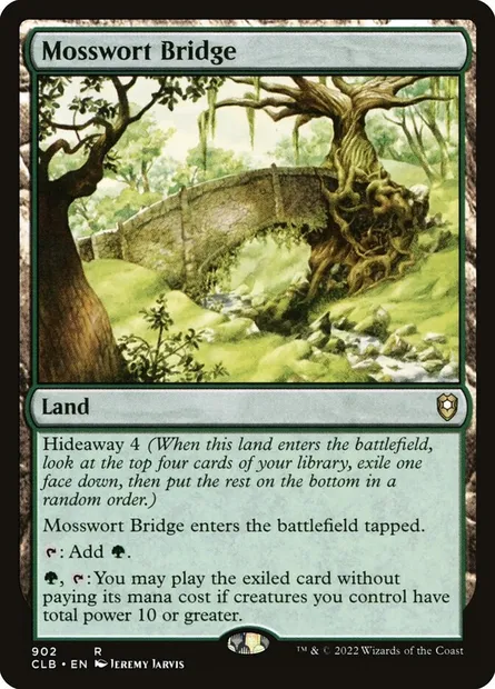 Mosswort Bridge, Magic card CLB 902 — Commander Legends: Battle for Baldur's Gate set