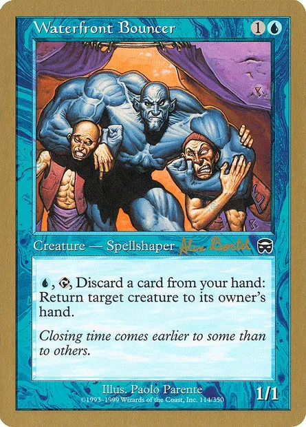 Waterfront Bouncer, Magic card WC01 ab114 — World Championship Decks 2001 set