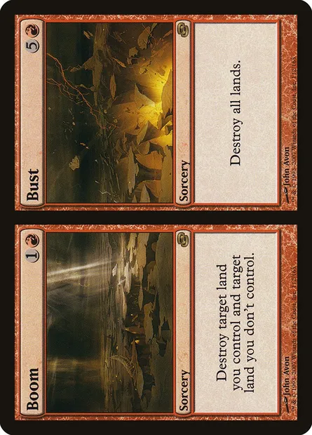 Boom // Bust, Magic card PLC 112 — Planar Chaos set
