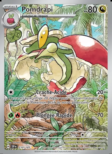 Pomdrapi, carte Pokémon SSP 210 — extension Étincelles Déferlantes