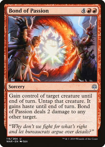 Bond of Passion, Magic card WAR 116 — War of the Spark set