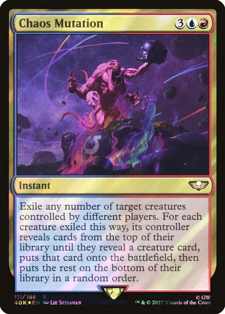 Chaos Mutation, Magic card 40K 111★ — Warhammer 40,000 Commander set