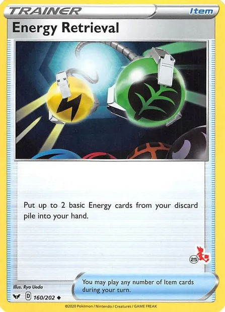 Récupération d'Énergie, carte Pokémon BA22 160-25 — extension Battle Academy 2022