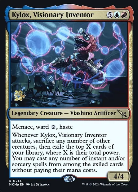 Kylox, Visionary Inventor, Magic card PMKM 214s — Murders at Karlov Manor Promos set