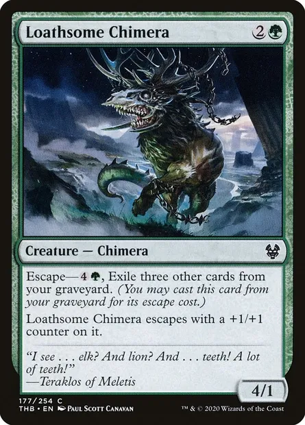Loathsome Chimera, Magic card THB 177 — Theros Beyond Death set