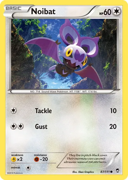Noibat, Pokémon card FFI 87 — Furious Fists set